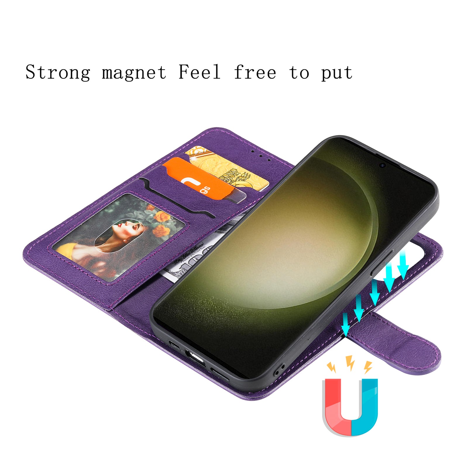 KT Leather Series-3 for Samsung Galaxy S23 Ultra Magnetic Detachable PU Leather Wallet Case Solid Color Flip Stand Phone Cover KT Leather Series-3 for Samsung Galaxy S23 Ultra Magnetic Detachable PU Leather Wallet Case Solid Color Flip Stand Phone Cover